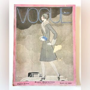 Vogue Magazine September 29 1928 Paris Openings Vintage Fashion